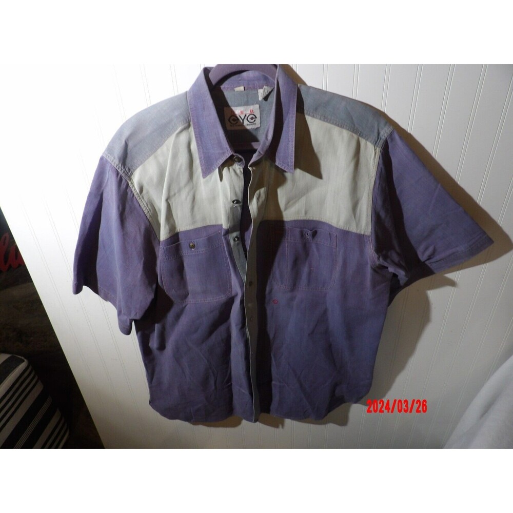 Marc Daniels Red Eye‎ Shirt Mens Size XL  Shirt Short Sleeve Cotton